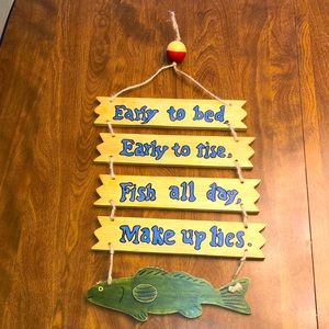 Fishing Hanging Sign